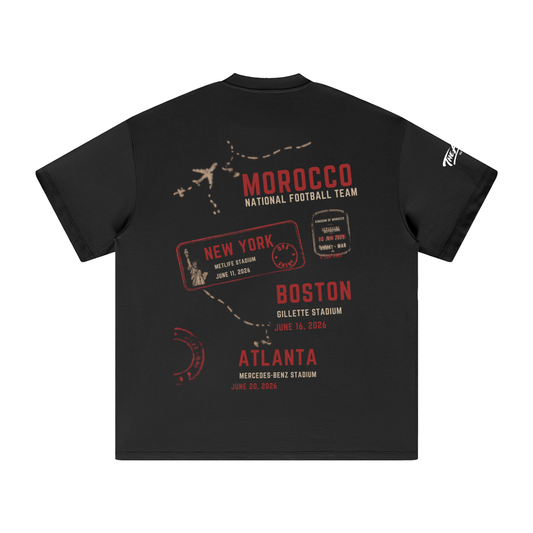 305 gsm t-shirt,for him,gift for him,premium cotton t-shirt,fifa world cup 2026,fifa world cup 2026 Fan,Moroccan,Morocco,Free Shipping,Moroccan football