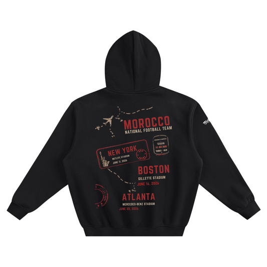morocco,world cup 2026,fifa world cup,atlas lions,moroccan diaspora,heavyweight hoodie,350gsm,boxy hoodie,drop shoulder,fleeced hoodie