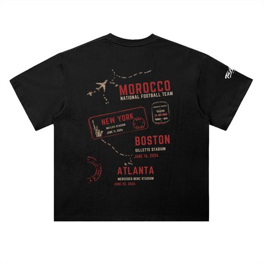 fifa world cup 2026,atlas lions,heavyweight cotton,premium cotton t shirt,Moroccan Atlas Lions,Morocco,Moroccan football,Morocco Fan T-shirt,Gift for him,for him