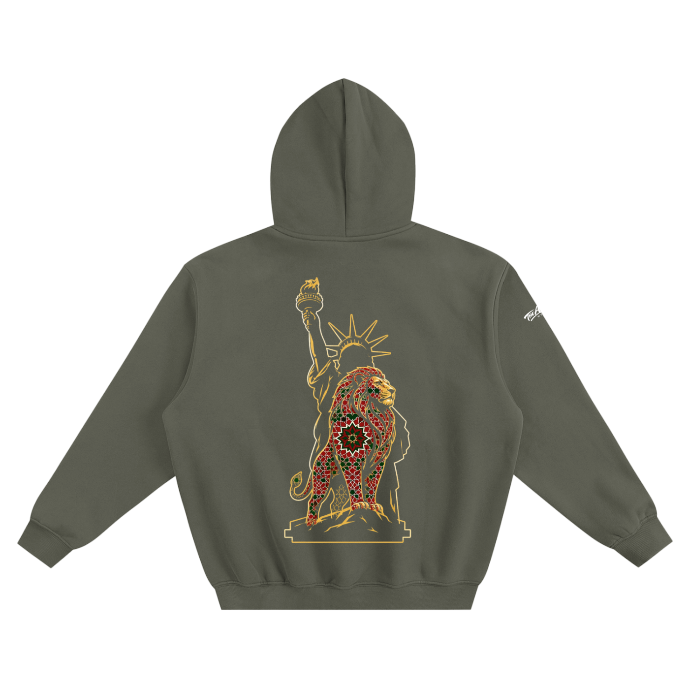 liberty lion hoodie,for him,gift for him,fifa world cup,fulfilled in usa,atlas lions,free us shipping,morocco,luxury streetwear hoodie