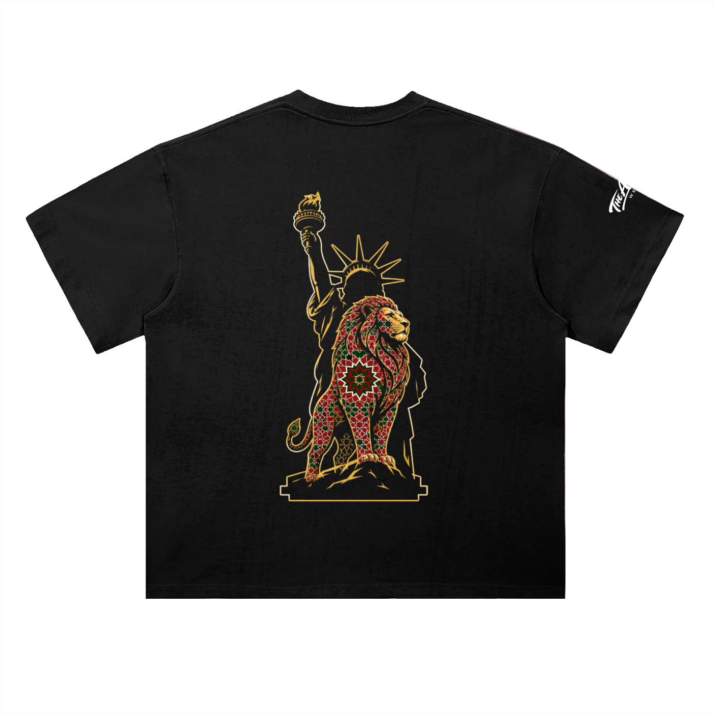 morocco,world cup 2026,fifa world cup,streetwear,made in usa,free us shipping,oversized tee,moroccan pride,navy tee,for him