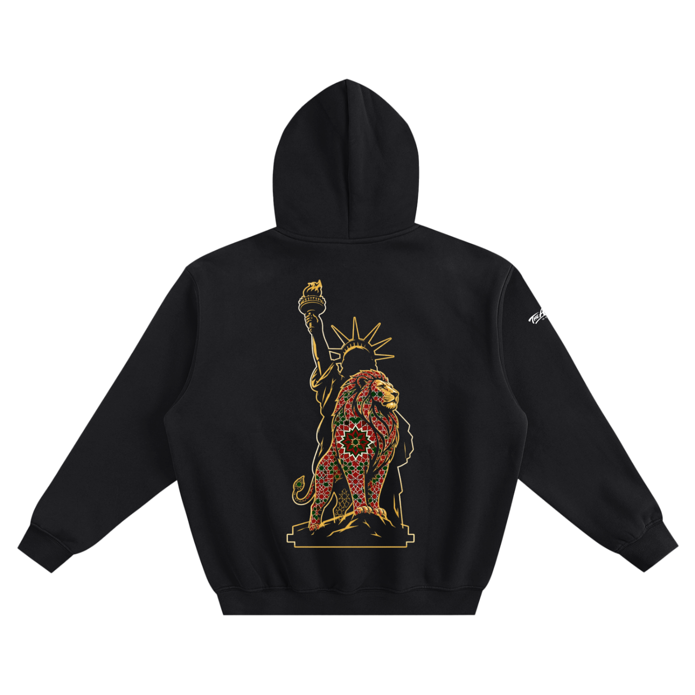 liberty lion hoodie,for him,gift for him,fifa world cup,fulfilled in usa,atlas lions,free us shipping,morocco,luxury streetwear hoodie