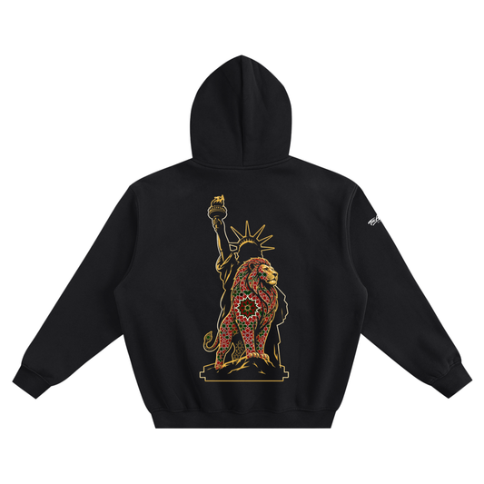 liberty lion hoodie,for him,gift for him,fifa world cup,fulfilled in usa,atlas lions,free us shipping,morocco,luxury streetwear hoodie